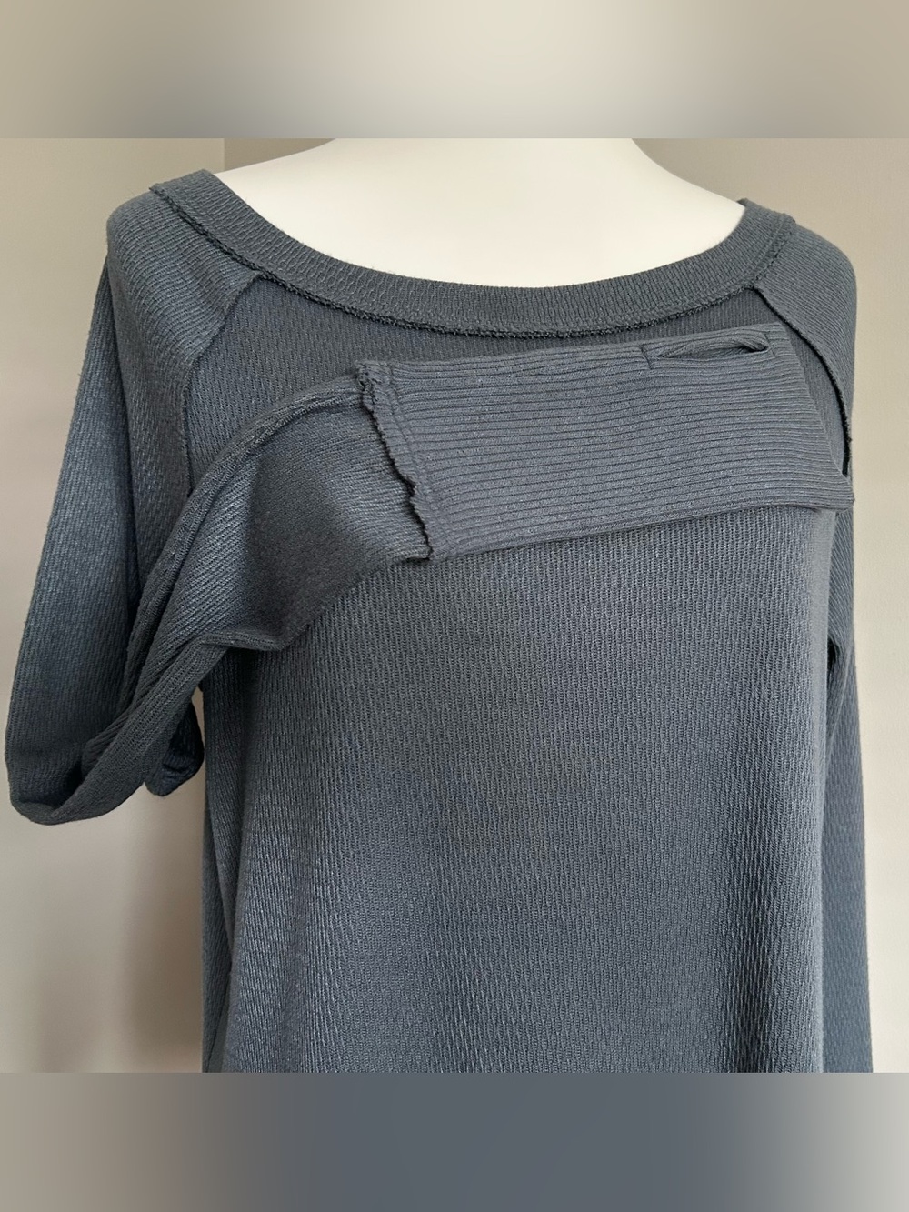 We The Free by Free People “Snowy” Thermal Tunic in Dark Grey - Picture 5 of 11